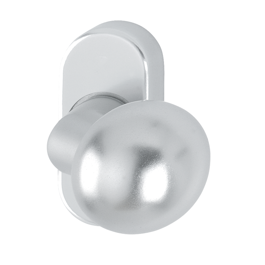 Oval door knob in oxide - Tornett