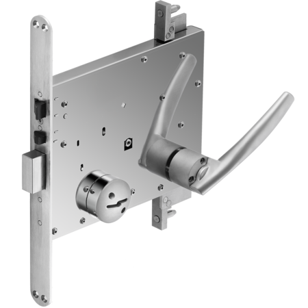 Cell Door Lock With Dead Bolt Bolt Mechanism Extending To Top
