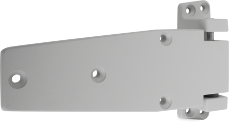 Lappenscharnier Zink-Druckguss, EPS beschichtet grau RAL 7038, rechts, steigend, 24 mm Überschlag